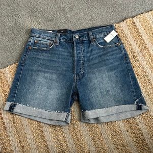 Gap Cheeky Midi Short High Rise Size 10